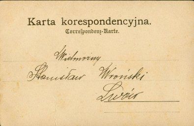 Załoźce pocztówka 1902 rewers