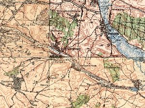 monta czterech fragmentw map z lat 1924-25
