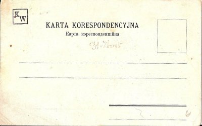 Olejów pocztówka koniec XIX wieku rewers